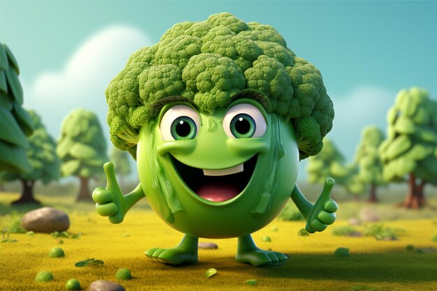 le caractère du brocoli