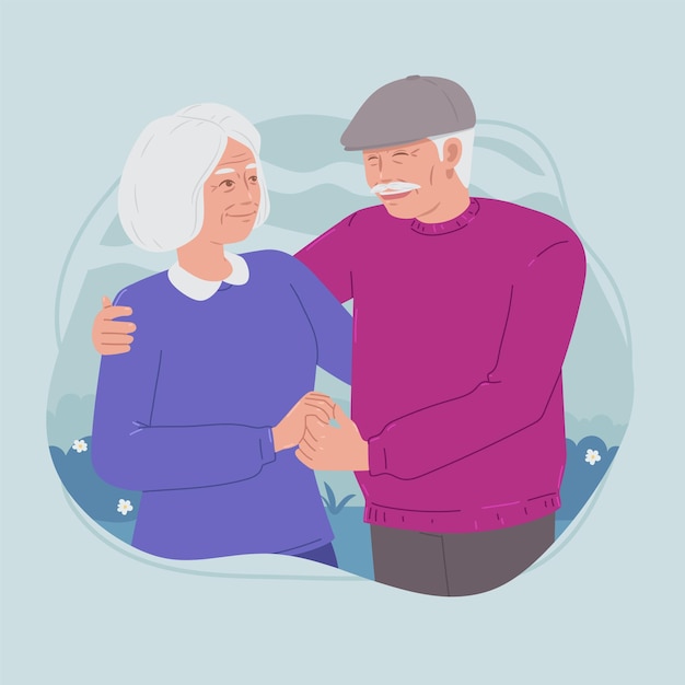 Le caractère du couple de grands-parents