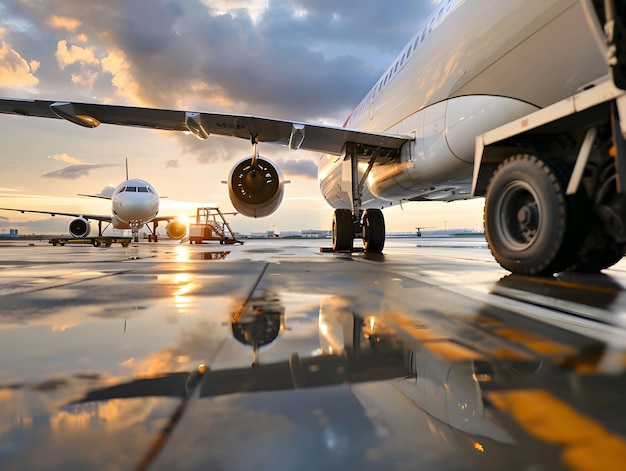 Le carburant d'avion est chargé d'énergie pour le voyage.