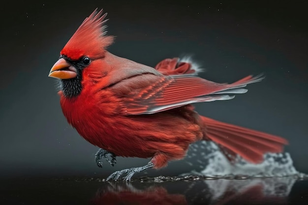 Cardinal Macro Photovery Fast Shutter Generative AI