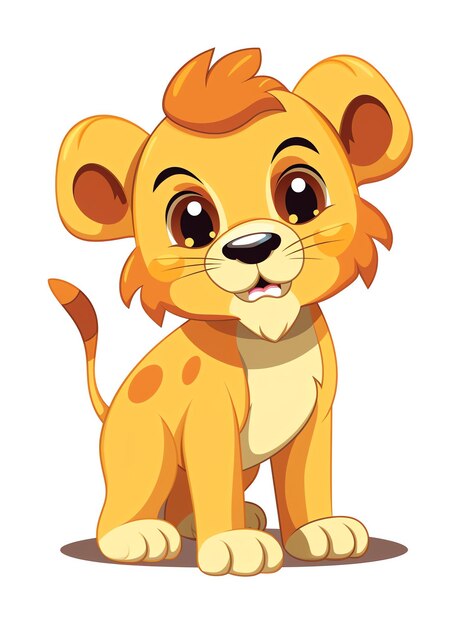 Photo une caricature d'un lion