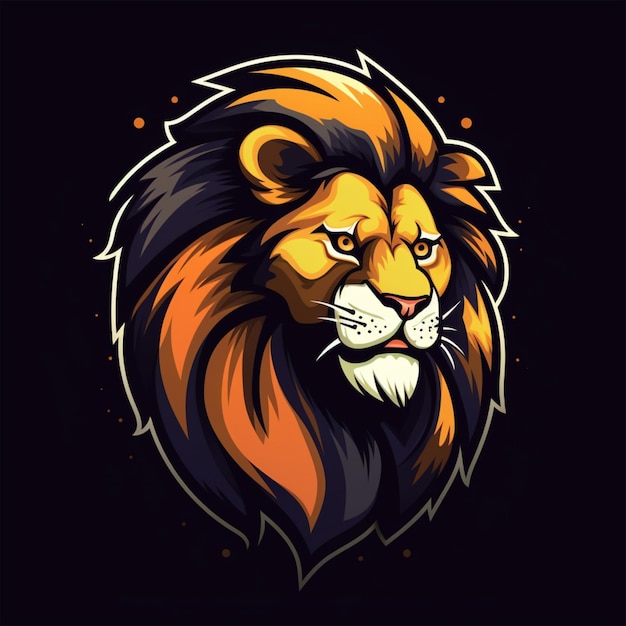 caricature de logo de lion