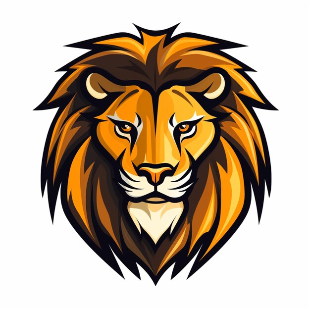 Photo caricature de logo de lion