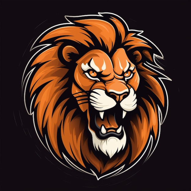 caricature de logo de lion