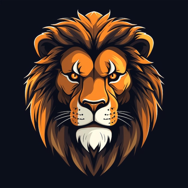 caricature de logo de lion