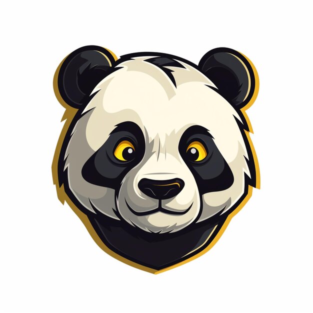 caricature de logo de panda