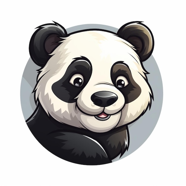 caricature de logo de panda