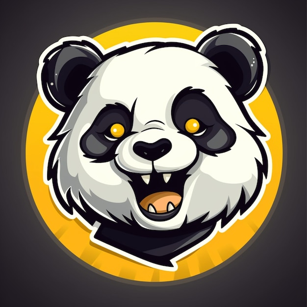 caricature de logo de panda