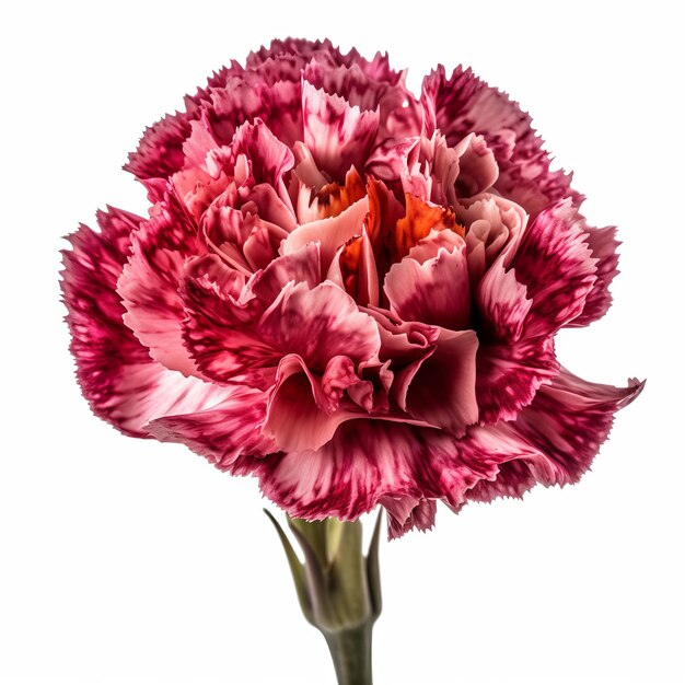 Photo carnation hyper détaillée très haute qualité isolée illustration générée par l'ia