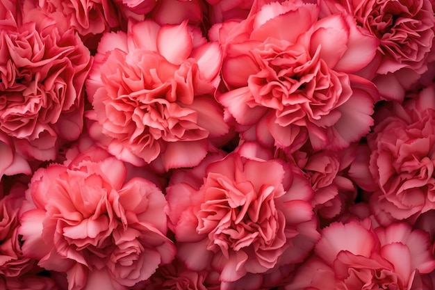 Carnations comme fond et texture