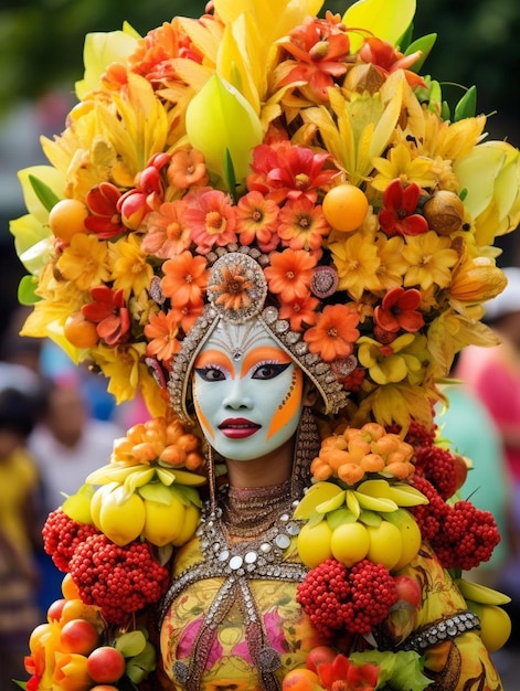 le carnaval de la mode de jember participe au festival des fleurs et des fruits de nusantara