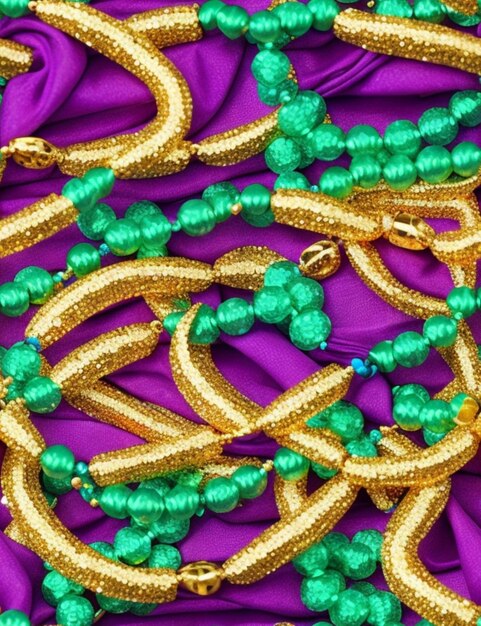 Carnaval vibrant Mardi Gras Beads