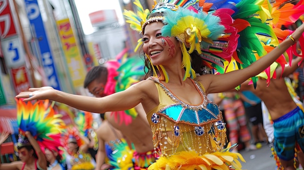 Carnavals d'Asakusa Fêtes de danse de samba en plein air