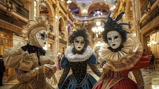 Carnavals Ball traditionnel au masque de Tenerife