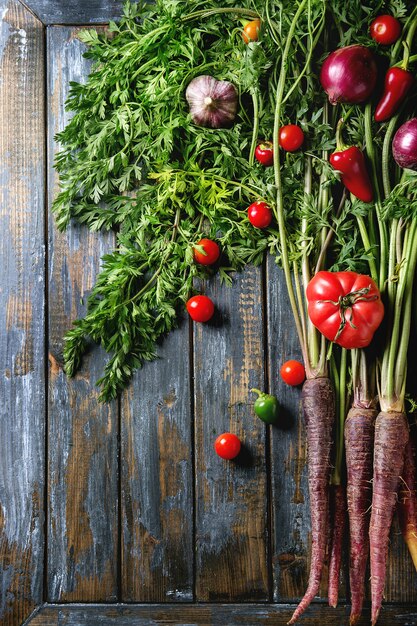 Carotte pourpre aux légumes