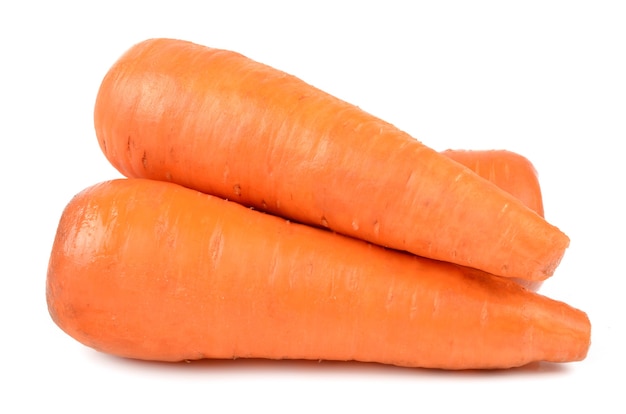 Carottes sur un blanc