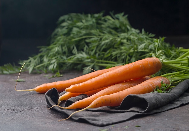 Carottes fraîches et sucrées