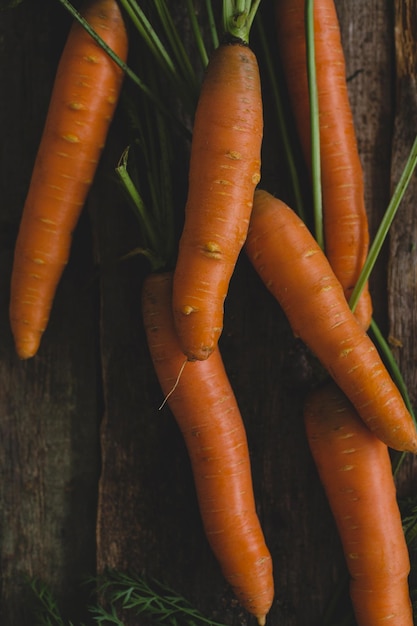 Carottes sur la table