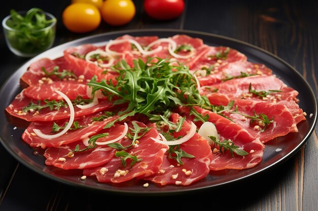 Photo carpaccio apéritif italien