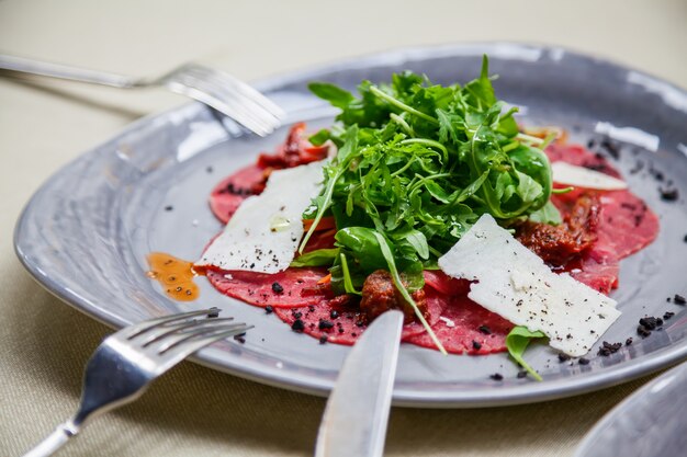 Carpaccio de gros plan