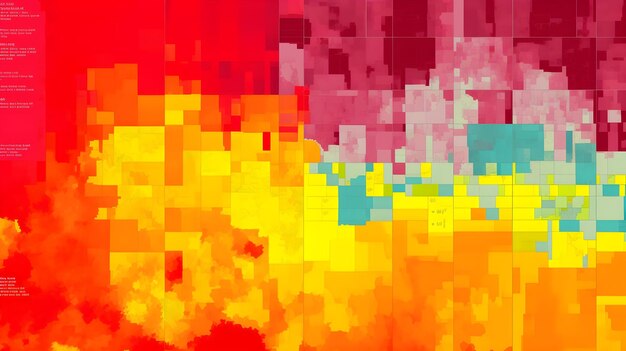 Photo un carré coloré avec différentes nuances de couleurs