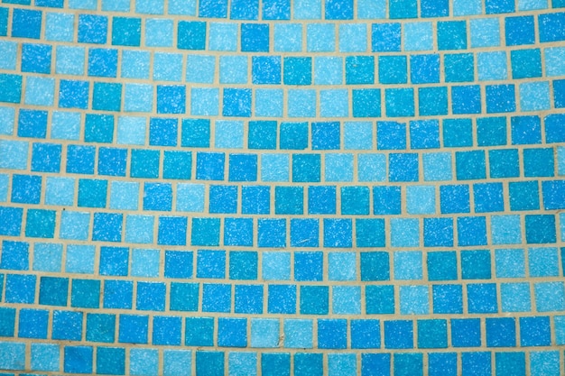 Photo carré mosaïque bleu et bleu foncé