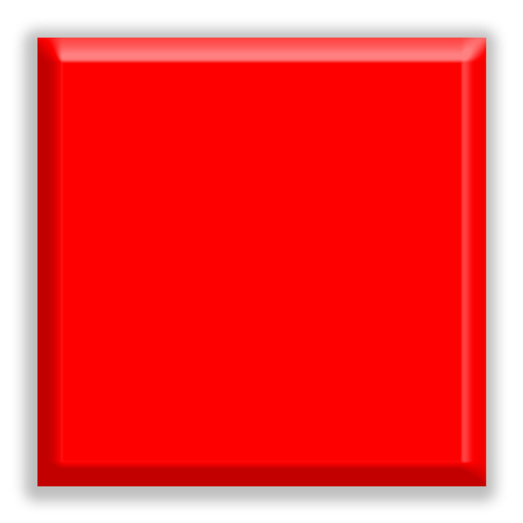 Photo un carré rouge avec des ombres. bouton de volume carré.