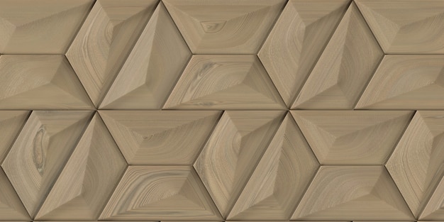 Carreaux décoratifs de mur de fond en bois 3D Texture de bois de panneau de mur intérieur