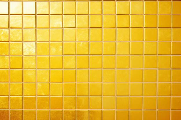 Carreaux radiants Mosaïque carrée dorée et jaune pour murs et sols en céramique
