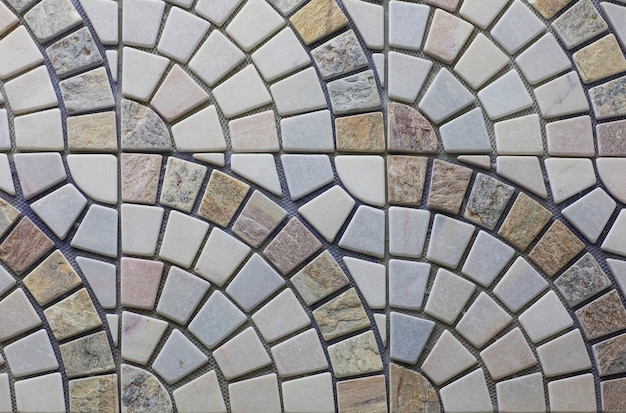 carreaux de sol motif de cuisine avec mosaïque abstraite