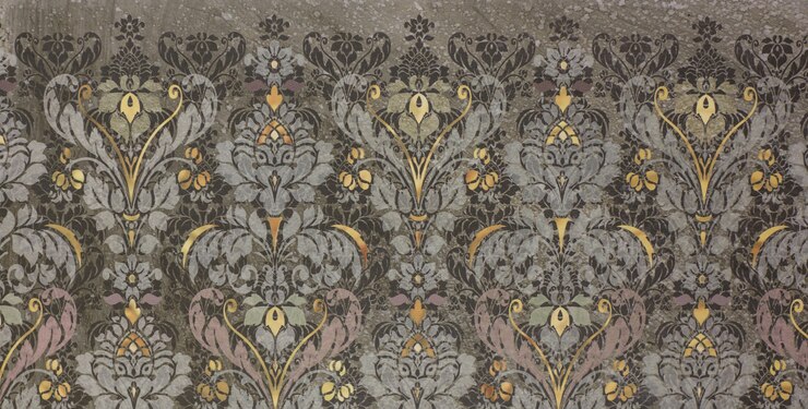 Photo carrelage marron pour sol avec motif géométrique en mosaïque abstraite