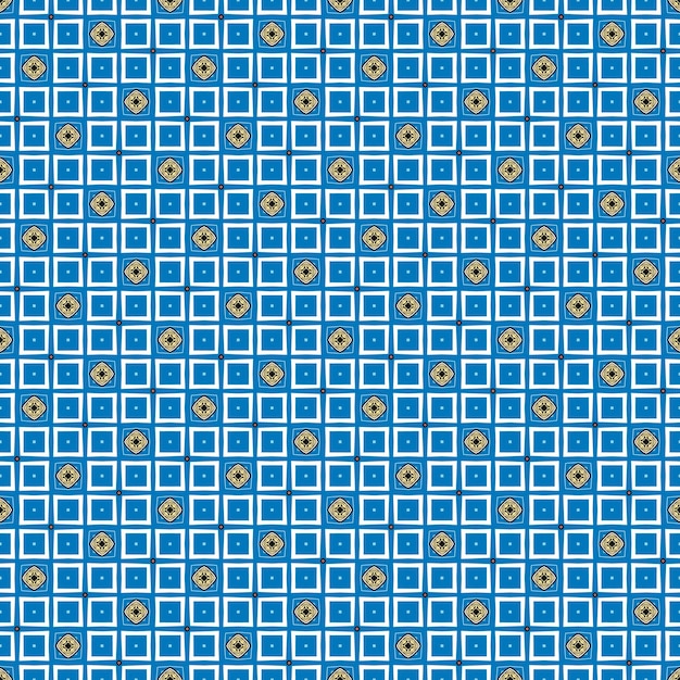 Photo carrés bleus et jaunes sur fond bleu.