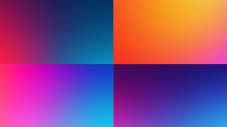 Photo des carrés gradients abstraits colorés