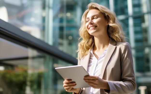 Carrière urbaine femme quartier des affaires