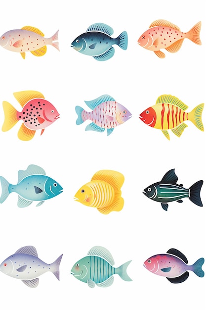 Photo carte d'affichage de poisson pour enfants