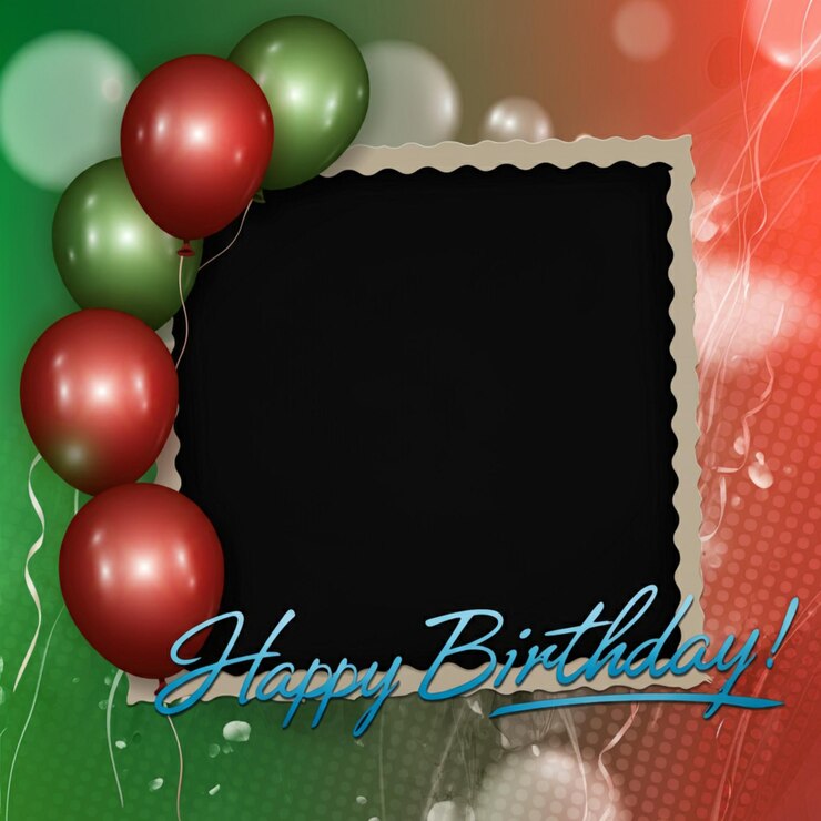 Photo une carte d'anniversaire avec une image d'une bannière qui dit joyeux anniversaire
