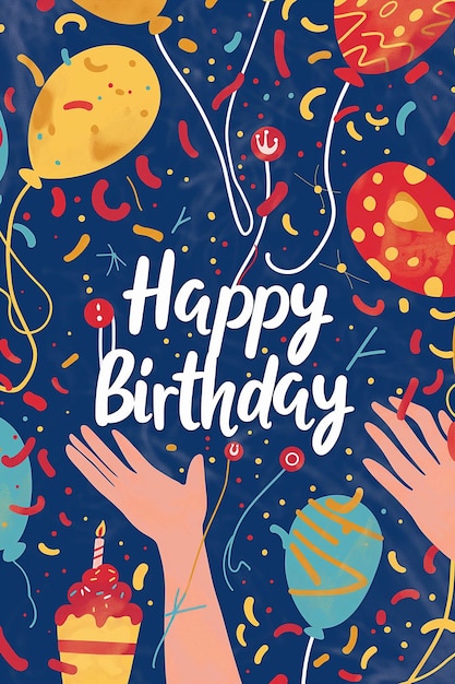 une carte d'anniversaire