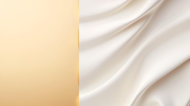Carte blanche avec d'élégants éléments dorés sur un fond blanc adaptée aux invitations ou aux cartes de visite