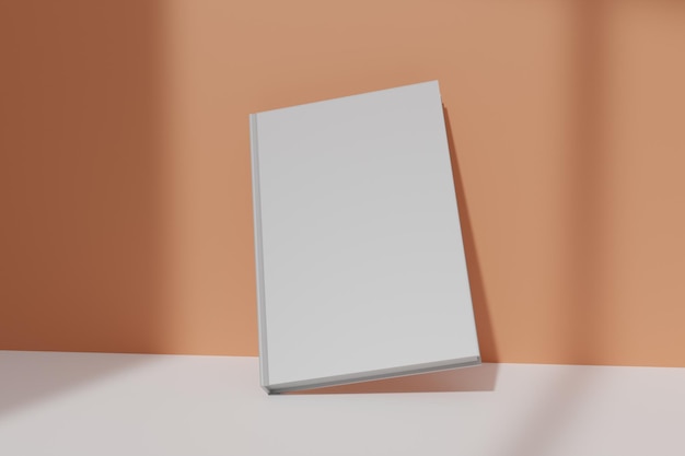 une carte blanche est placée sur une table