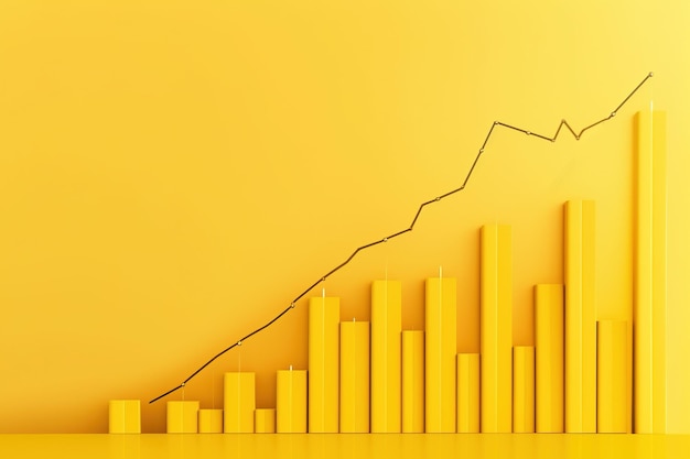 Carte boursière analyse des transactions financement des investissements marché boursier graphique financier ou de change graphique du marché crise pertes croissance revenus et bénéfices gagnent la tendance