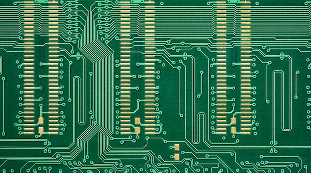 Carte de circuit électronique se bouchent. Motif de fond abstrait.