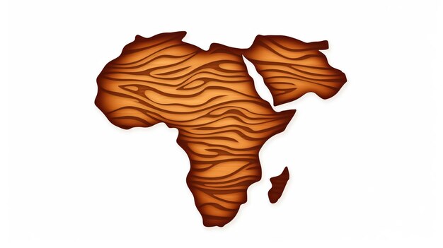 Photo carte colorée de l'afrique carte vectorielle eps 10