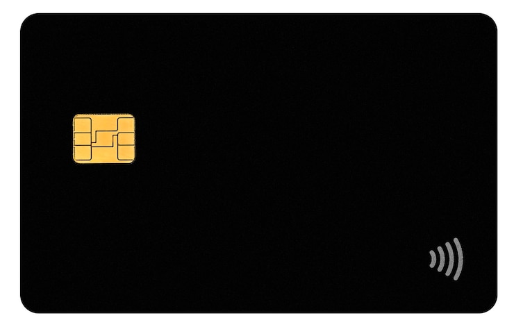Photo une carte de crédit sur fond blanc