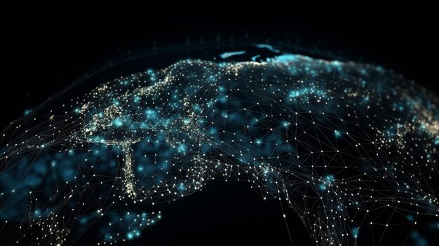 Une carte du monde avec les mots inde dessus