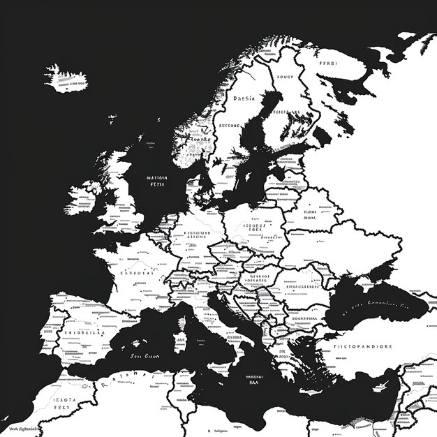 Photo une carte du monde avec les mots le nom du pays