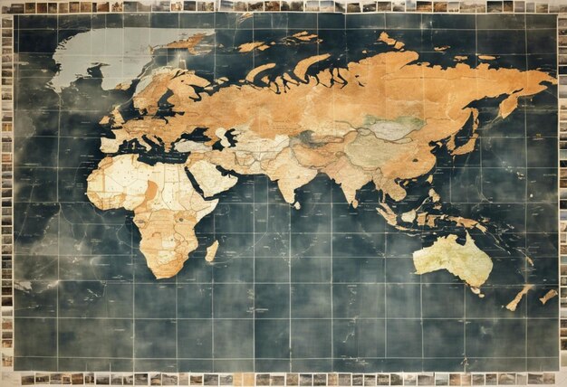 Photo la carte du monde