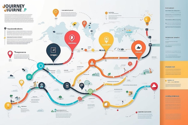 Photo carte du parcours du client