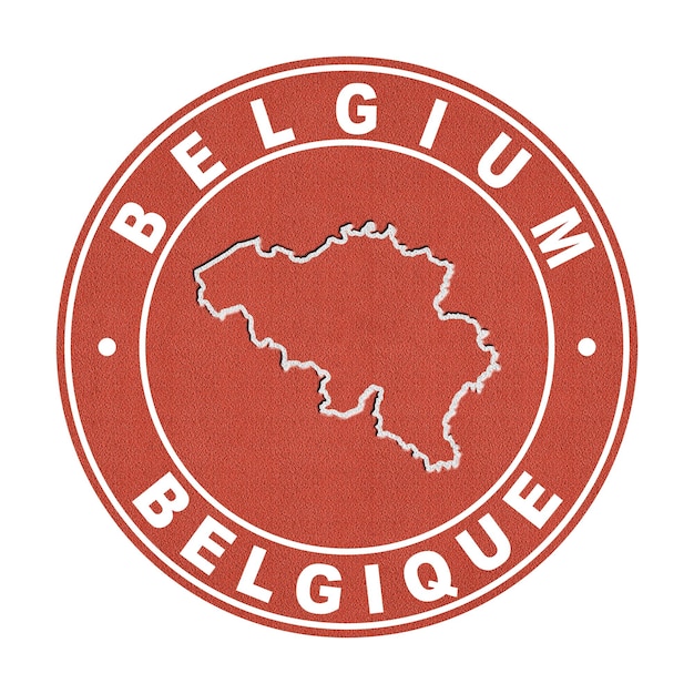 Carte du sentier de coupure du terrain de tennis de Belgique