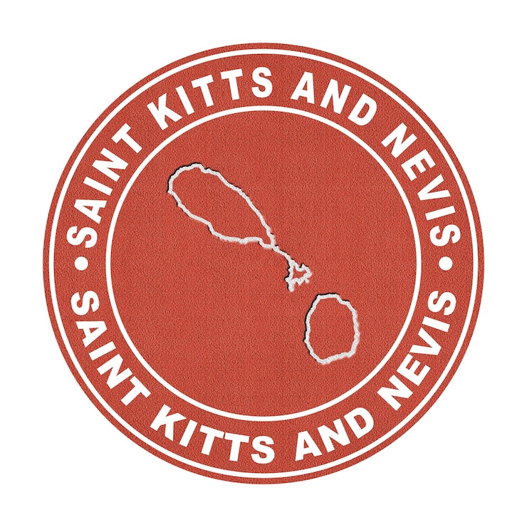 Photo carte du sentier de découpage des courts de tennis de saint-kitts et nevis
