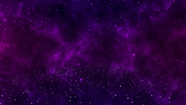 Carte festive de fond d'espace étoilé magique